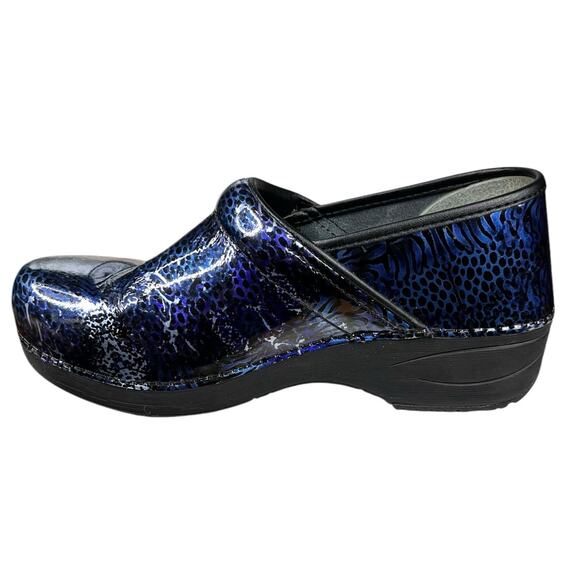 Dansko Women’s XP 2 Blue Black Slip On Clog Size 38 US 7.5/8 - Picture 2 of 11